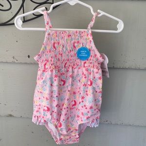 Pink unicorn UPF 50+ one piece swimsuit 18month